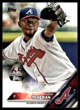 Julio Teheran 2016 Topps #52 Atlanta Braves MLB READ FREE SHIPPING AutographDen