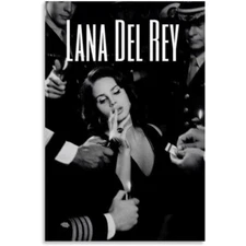 LANA DEL REY SMOKING BLACK & WHITE POSTER 24x36 NEW FREE SHIPPING