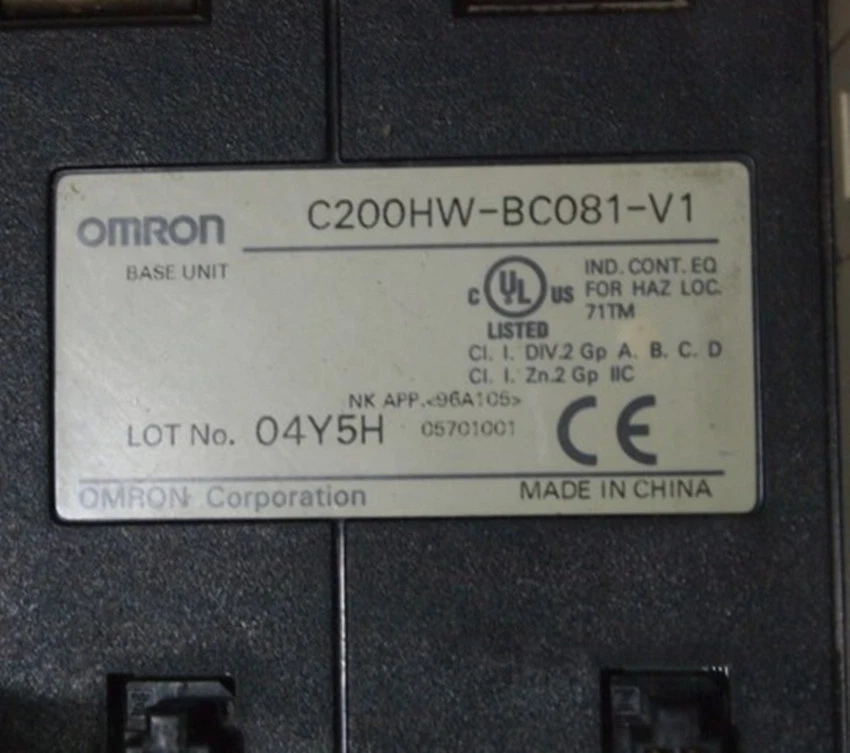 1pcs Omron floor C200HW-BC081-V1 - Image 2 of 2