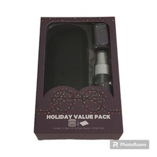 Glasses Case Gift Set Black Case Lights Cloth and Lens Cleaner Eyeglasses Care