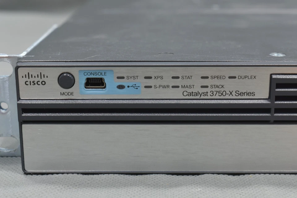 Cisco WS-C3750X-12S-SV04, Catalyst 3750-X , 12-Port Gigabit Switch C3KX-NM-10G - Image 3 of 4