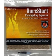 MEECO'S RED DEVIL 420 SureStart Firelighting 4 Pack Fire Starter Squares USA M..