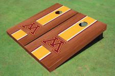 University of Minnesota Gold Rosewood Matching Long Strip Cornhole Boards