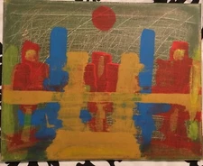 Mixed Media Abstract Painting By Artist 