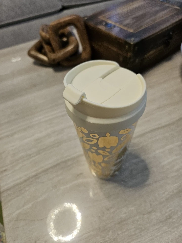 Kate Spade New York Gold Insulated Travel Tumbler, BPA Free, Stylish Coffee Mug" - Image 4 of 4