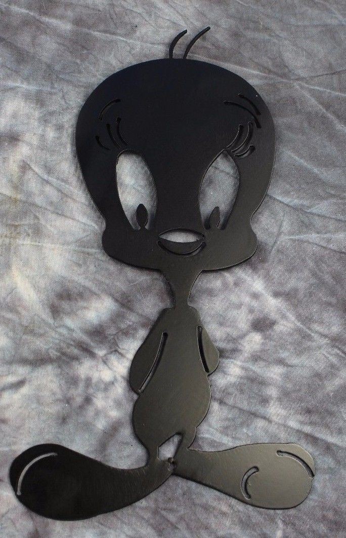 Tweety Bird - Metal Wall Art - Black 6