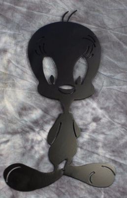 Tweety Bird - Metal Wall Art - Black 6