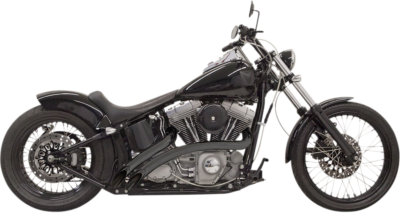 Bassani Radial Sweeper Exhaust, Black Harley-Davidson Softail 1986