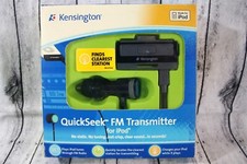 Kensington QuickSeek FM Transmitter/Auto Charger for IPod Black K33384US New