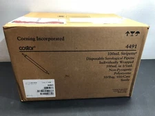 Costar Corning REF 4491 100 mL Stripette Serological Pipets Case Of 100 Lot