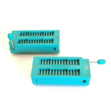 US Stock 2x 28 Pin 2.54mm ZIF ZIP IC Test DIP Board Socket Universal 228-3345