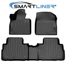 SMARTLINER Custom Fit Floor Mats 2 Row Liner Set OEM TPE 2020-2025 Kia Telluride