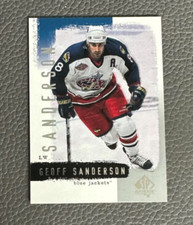 2000 SP Authentic Geoff Sanderson #27 Columbus Blue Jackets Hockey Card