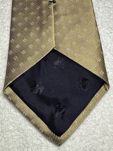 Brooks Brother Makers Neckwear Men’s Silk Tie Beige Triangular Geometric 3.5” in - Picture 13 of 15