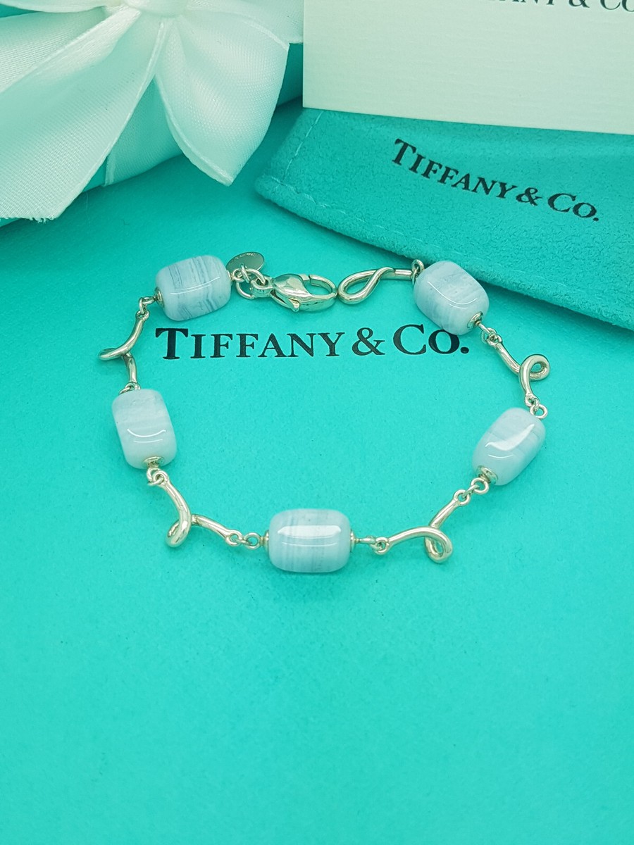 Sterling Silver Aquamarine Bracelet Tiffany Tiffany Very RARE