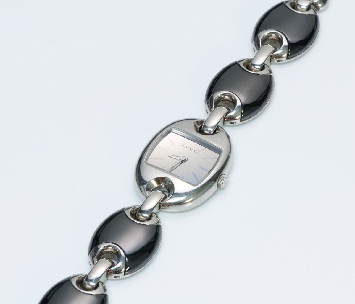 Gucci 121.5 Marina Stainless Steel Black Ceramic Watch | eBay display picture 1