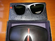 Brand New Authentic Prada Sunglasses SPS 03Q POLARIZED matte black, size 57