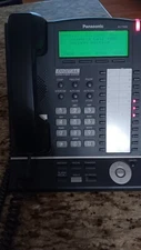 USED PANASONIC KX-T7636 BLACK PHONE WITH LCD