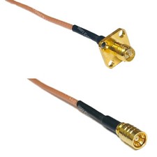 RG316 RP-SMA Female Flange to SMB FEMALE RF Cable Rapid-SHIP LOT