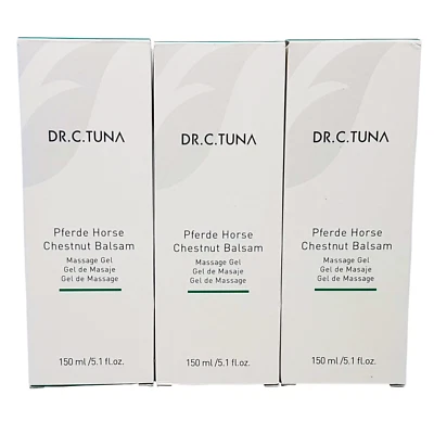 3 x Farmasi Dr. C. Atún Caballos Castaño de Indias Bálsamo Gel Masaje 150 ml