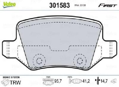 Original VALEO Bremsbelagsatz Scheibenbremse 301583 für Mercedes 