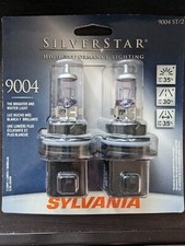 Two Sylvania Silverstar 9004 St2 Bulbs New Shipping First Class Mail