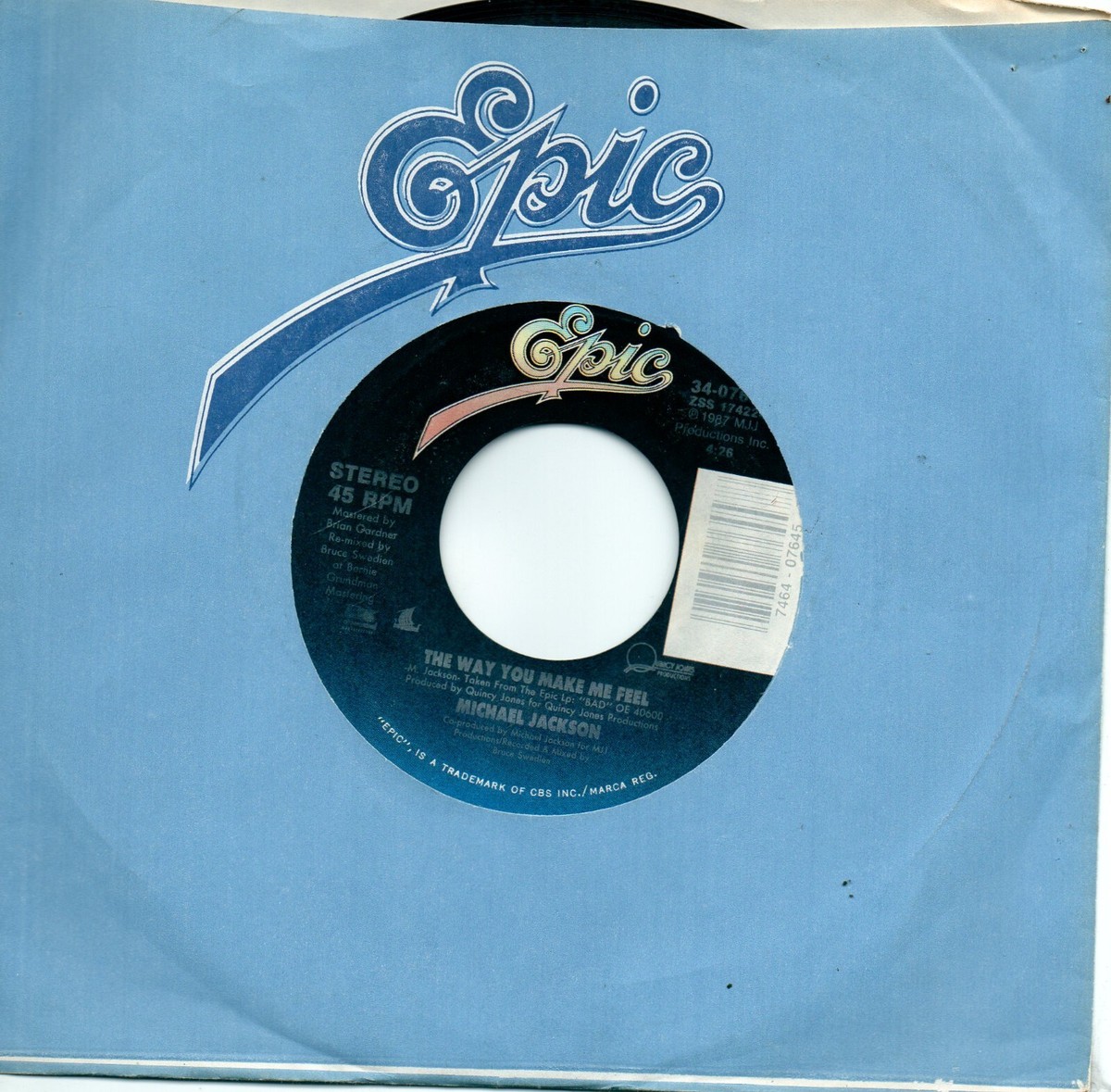 MICHAEL JACKSON- THE WAY YOU MAKE ME FEEL / INSTR. | eBay