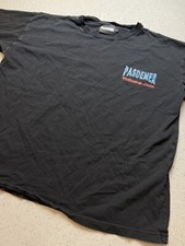 PASADEMER MEDITERRANEAN DESIGN BLACK BLUE RED GRAPHIC T SHIRT SZ L