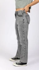 MSRP $49 Rewash Brand Grey Super High Rise 80's Mom Jeans Size 1