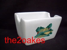 Corelle LANDSCAPE Sugar Packet Sweetener Holder Log Cabin Tress Farm Coordinates