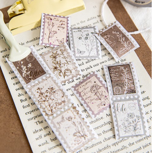 Stamp Theme Washi Tape Stickers DIY Decal for Scrapbooking Bullet Journals Retro - Picture 4 of 11