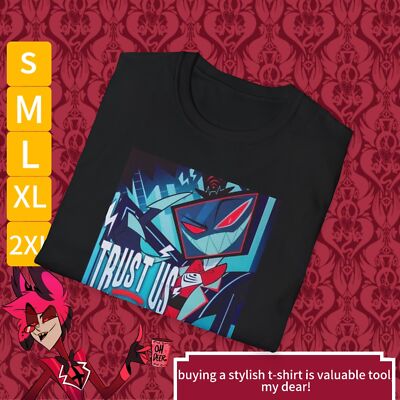 Hazbin Hotel Vox The Vees Valentino Helluva Boss Unisex Softstyle