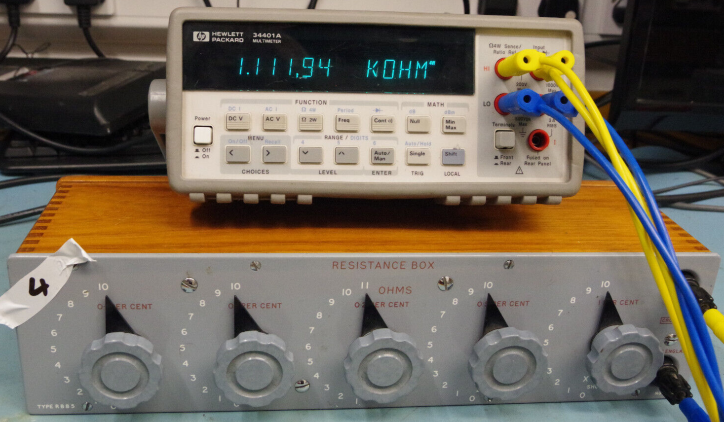 Cropico Decade resistance box manganin based decades 1111.11 ohm eBay