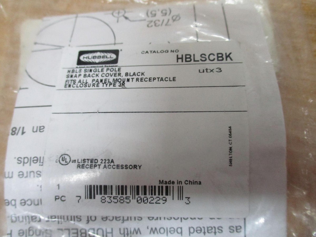 Hubbell Hblncr Single Pole Connector,Non-Met Cover,Red 783585198491