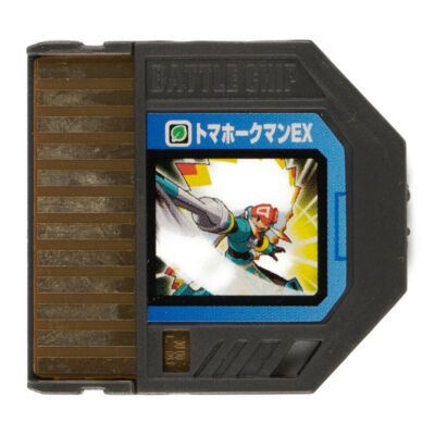 #F12-917 Takara Rockman.EXE Beast Link-Pet Battle Chip TomahawkMan EX ...
