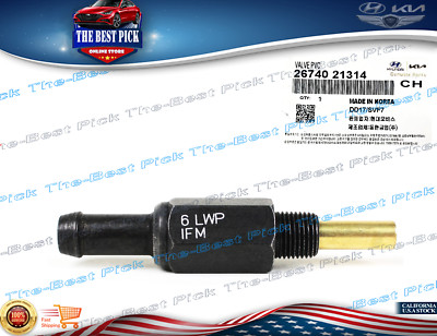  GENUINE  PCV Valve For 88-2012 Hyundai Kia 1.5L 1.6L 1.8L 2.0L OEM 2674021314
