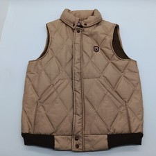 Vintage Wiman Light Brown Durable Work Puffer Vest Men's Size Medium USA