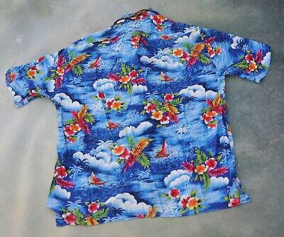Vintage Polo By Ralph Lauren Caldwell Men's Button Down Hawaiian Shirt Size  L.