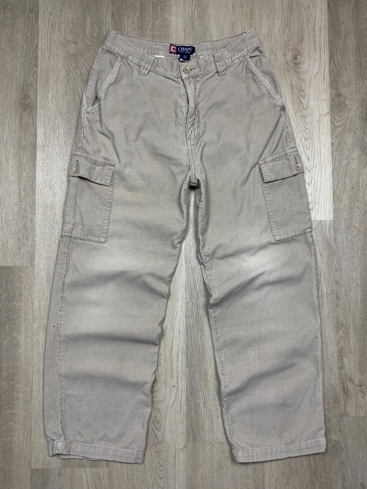 Chaps Vintage Mens Corduroy Cargo Pants Size 32