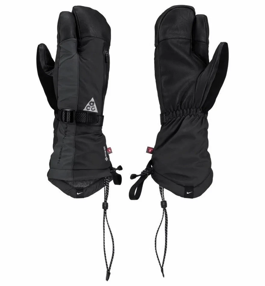 Nike ACG Therma-Fit ADV Gore-Tex Split Mitten Black Gloves Unisex Size XL