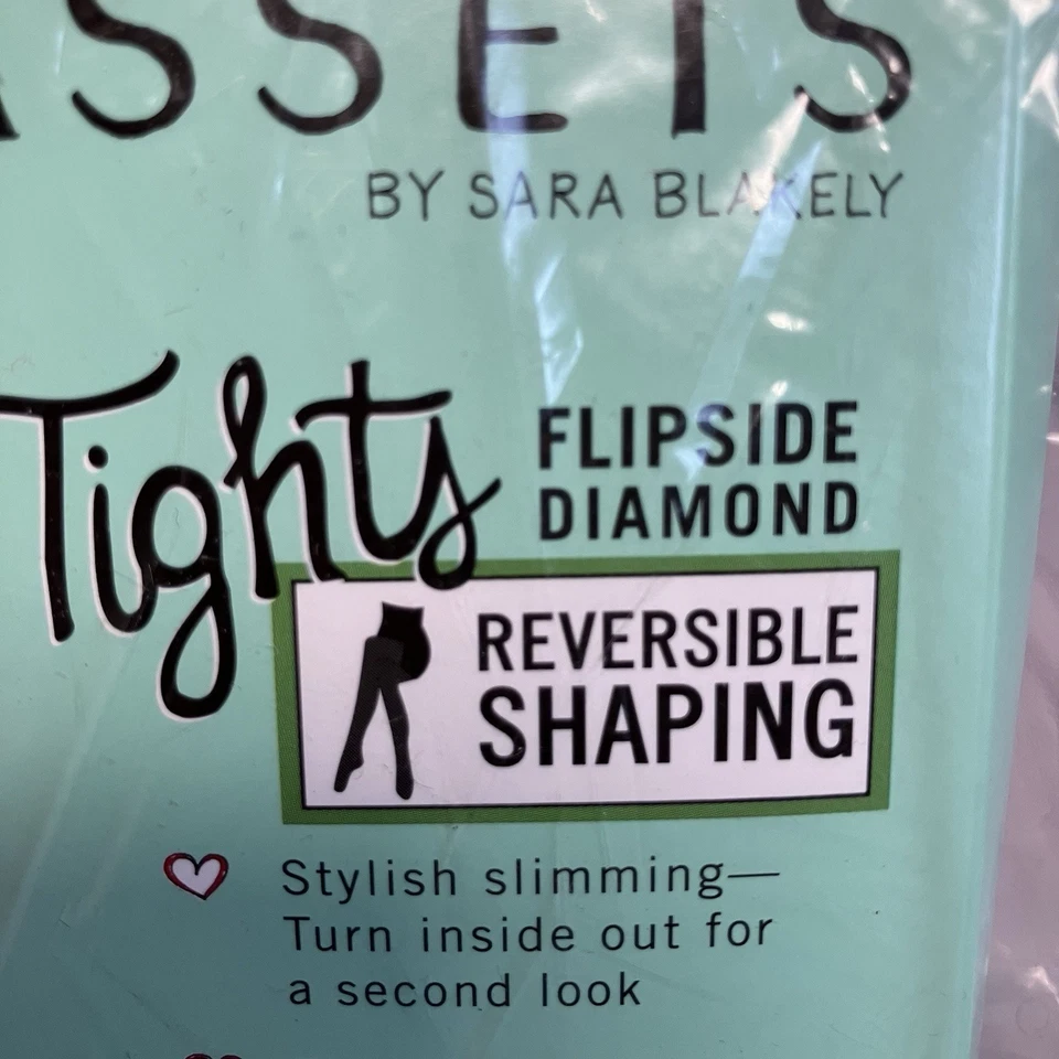 Medias Spanx Assets Flipside Diamante Reversibles Forma Negras Mujer Talla 2 Foto 4 de 4