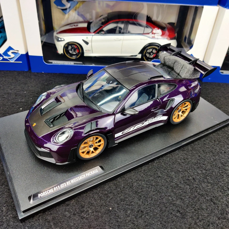 SOLIDO PORSCHE 911 GT3 RS WEISSACH PACKAGE 2024 S1812103 1:18 NEUF BOITE - Photo 3/4