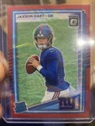 2025 Panini Donruss - Rated Rookie Jaxson Dart #400 Optic Red Wave Prizm (RC)