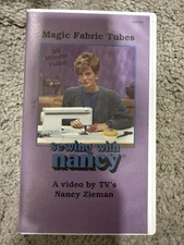 VHS 1992 Sewing with Nancy, Magic Fabric Tubes Nancy Zieman 30 Min