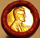 1957-D Lincoln Wheat Cent Roll  **BU to GEM**    OBW      50 cents