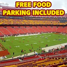 2 Club Level Tickets Eagles at Washington Commanders Dec 20 + Free Food
