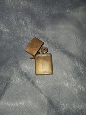 Vintage 1960&rsquo;s Mini Lighter Made In Japan 1"X .5" Brass  works! RARE Collectable