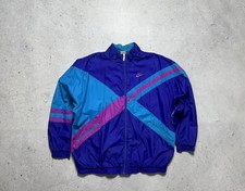 Nike Vintage 80  s Nylon Track Top Jacket Drill