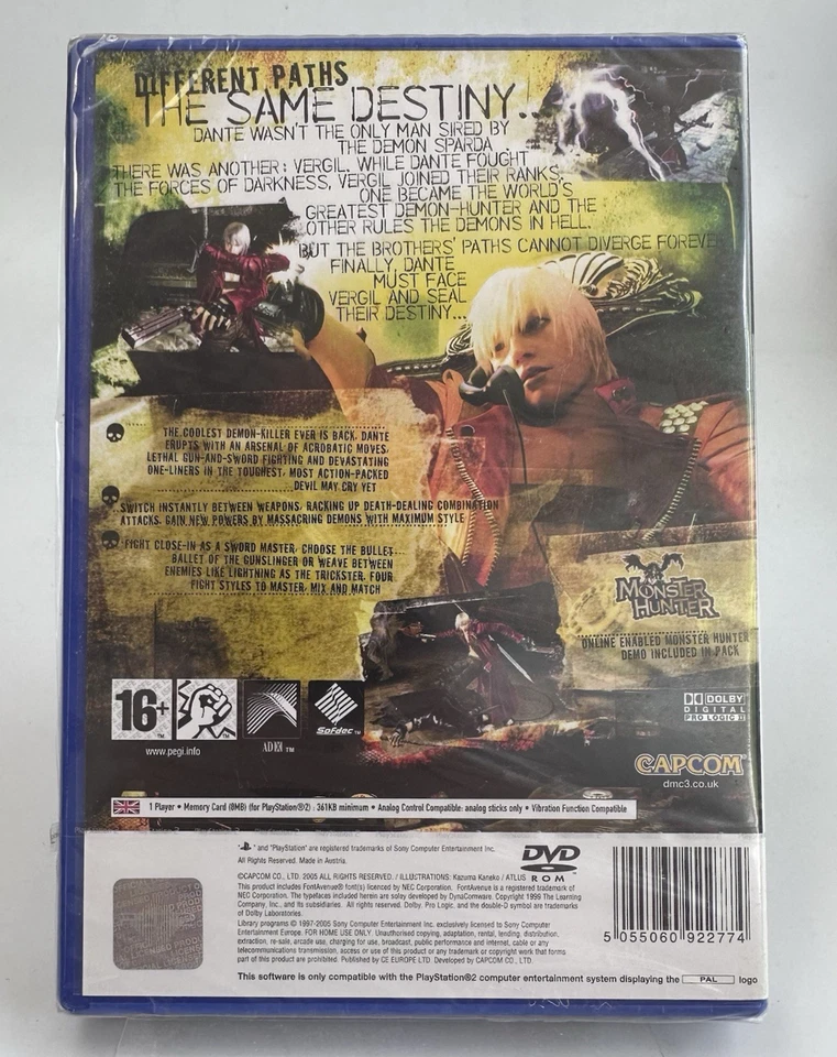 PS2 Devil May Cry 3, New And Factory Sealed - Image 2 of 4