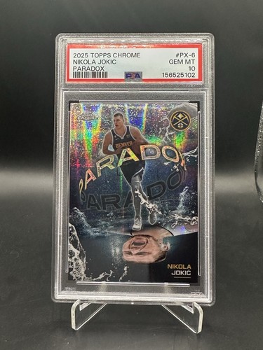 2025-26 Topps Chrome - Paradox Nikola Jokić #PX-6 PSA 10 Denver Nuggets